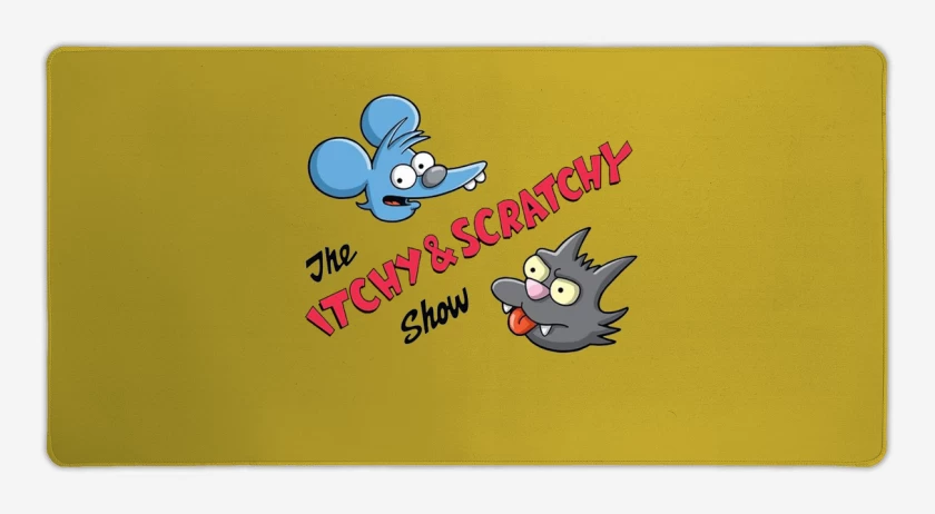 Mouse pad Gamer The Itchy and Scratchy show