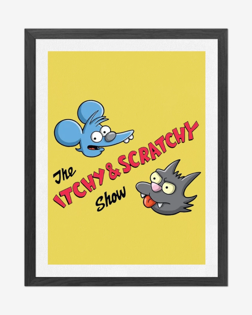 Cuadro decorativo The Itchy and Scratchy show