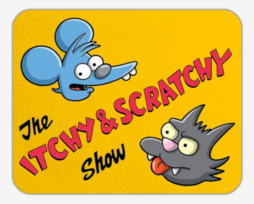 Mousepad The Itchy and Scratchy show