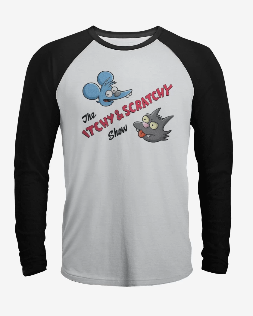 Polera Raglan The Itchy and Scratchy show