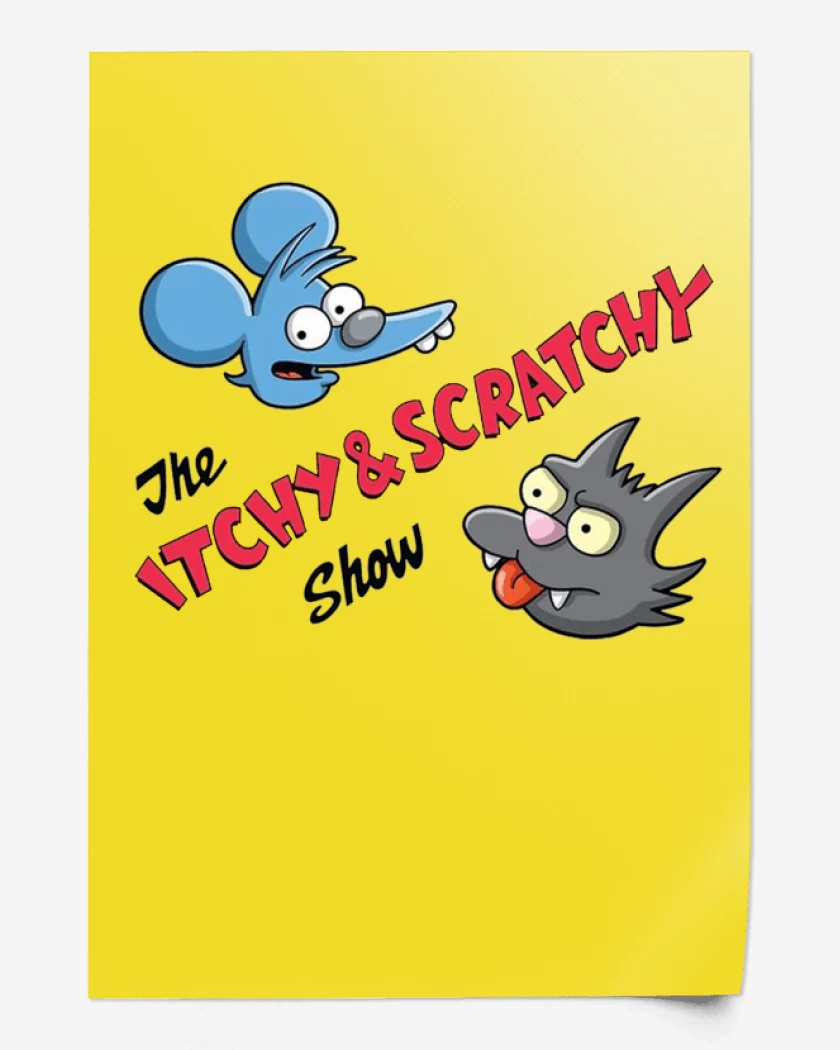 Print The Itchy and Scratchy show