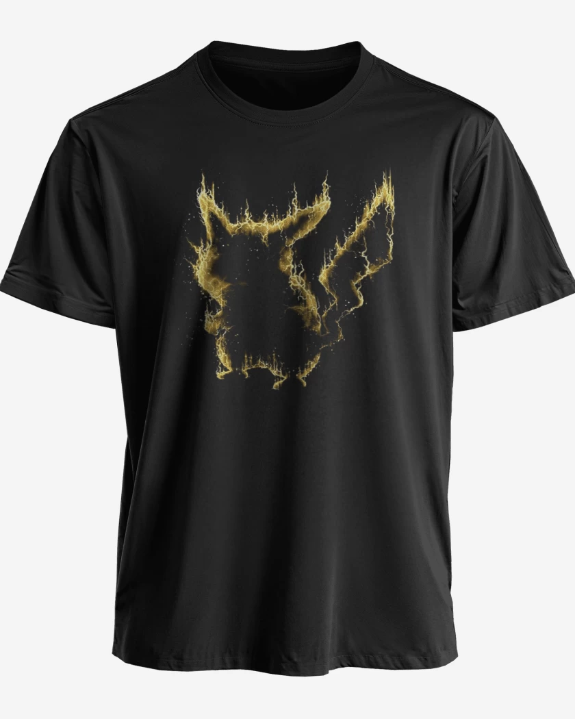 Polera premium Negro de Tipo electrico I