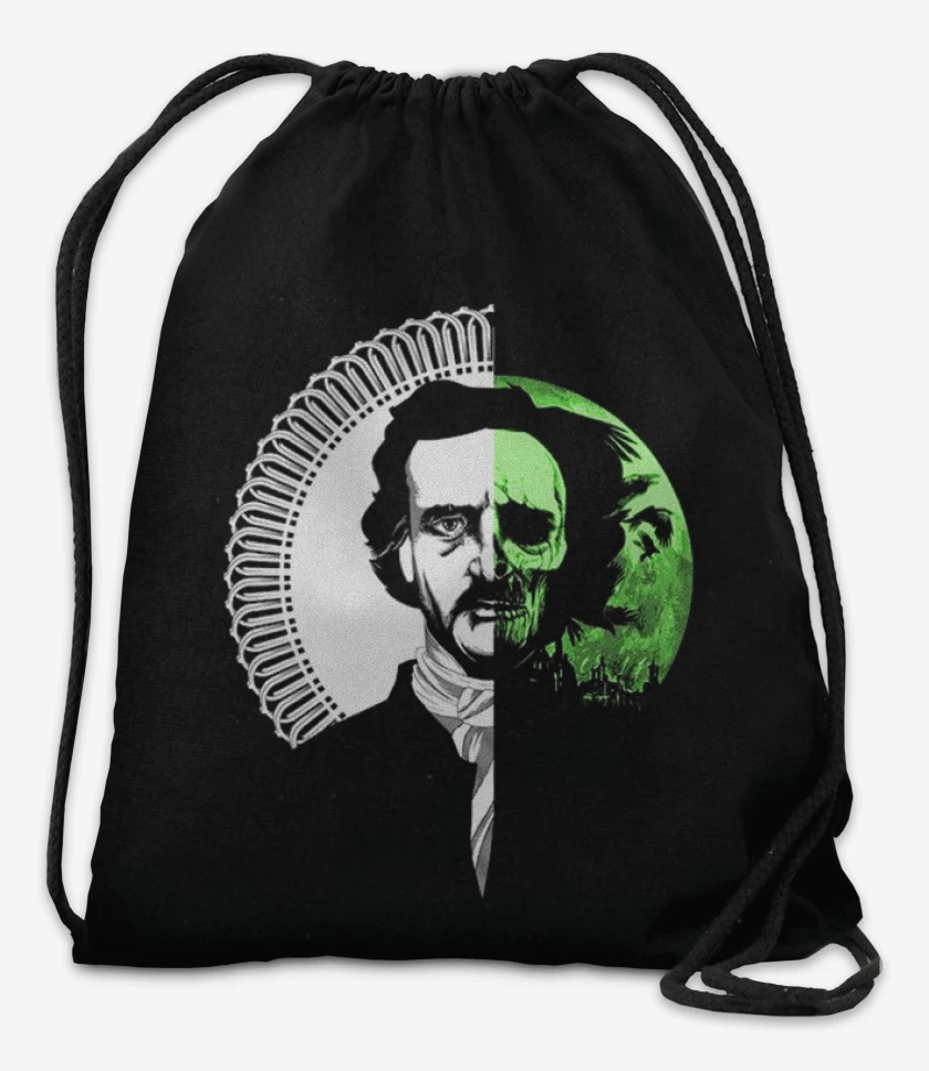 Mochila Negro de Edgar Allan Poe