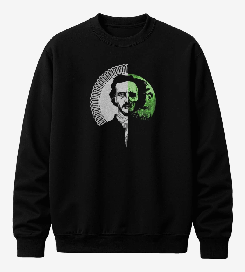 Poleron polo Negro de Edgar Allan Poe
