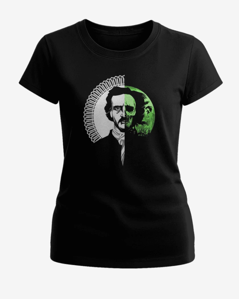 Polera de Mujer Negro de Edgar Allan Poe