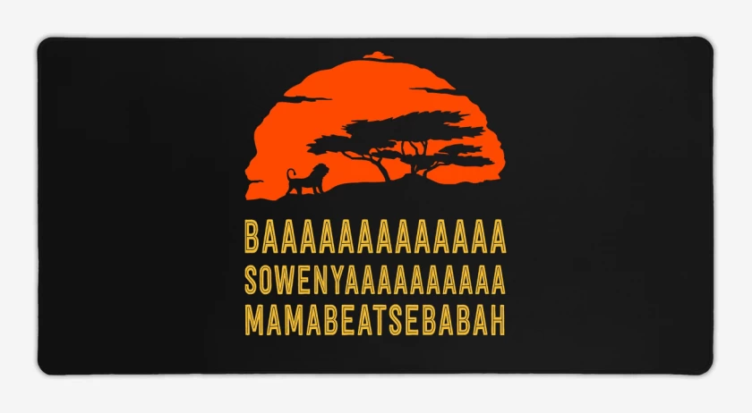 Mouse pad Gamer BASOWENYAMAMABEATSEBABAH