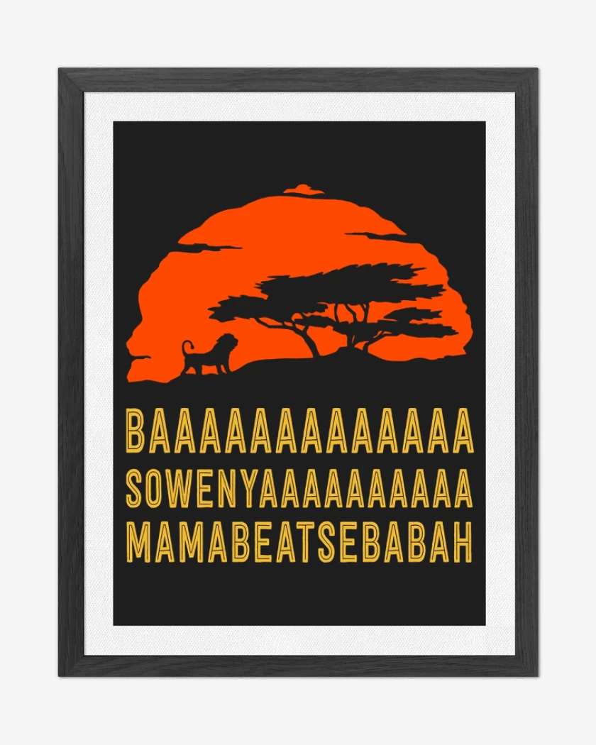 Cuadro decorativo BASOWENYAMAMABEATSEBABAH