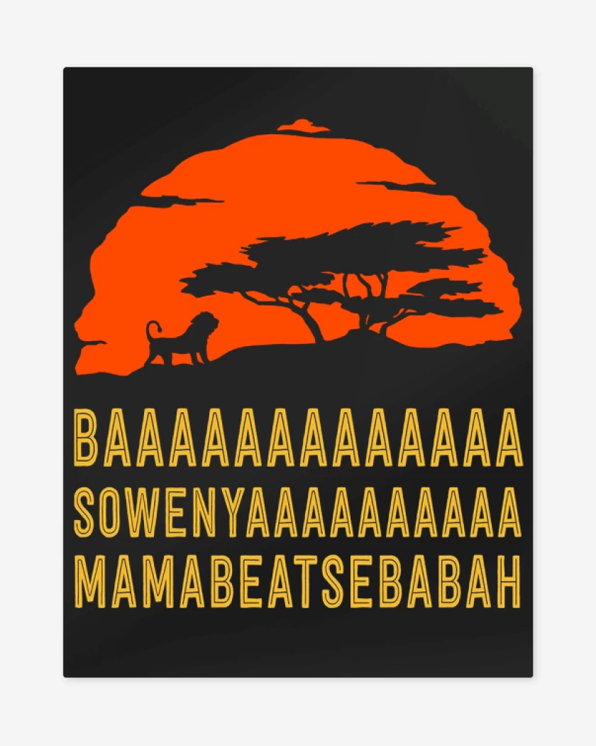 Print metalico BASOWENYAMAMABEATSEBABAH