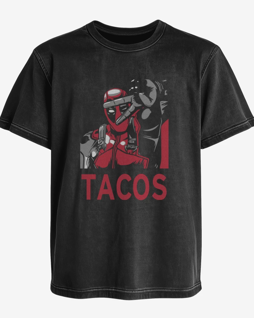 Polera desgastada Pozo de la Muerte - Tacos