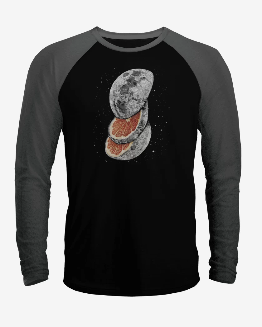 Polera Raglan Luna Naranja 