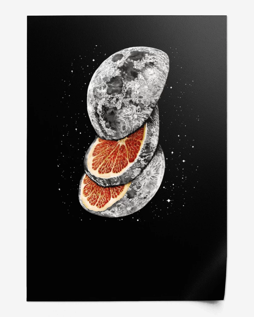 Print Luna Naranja 