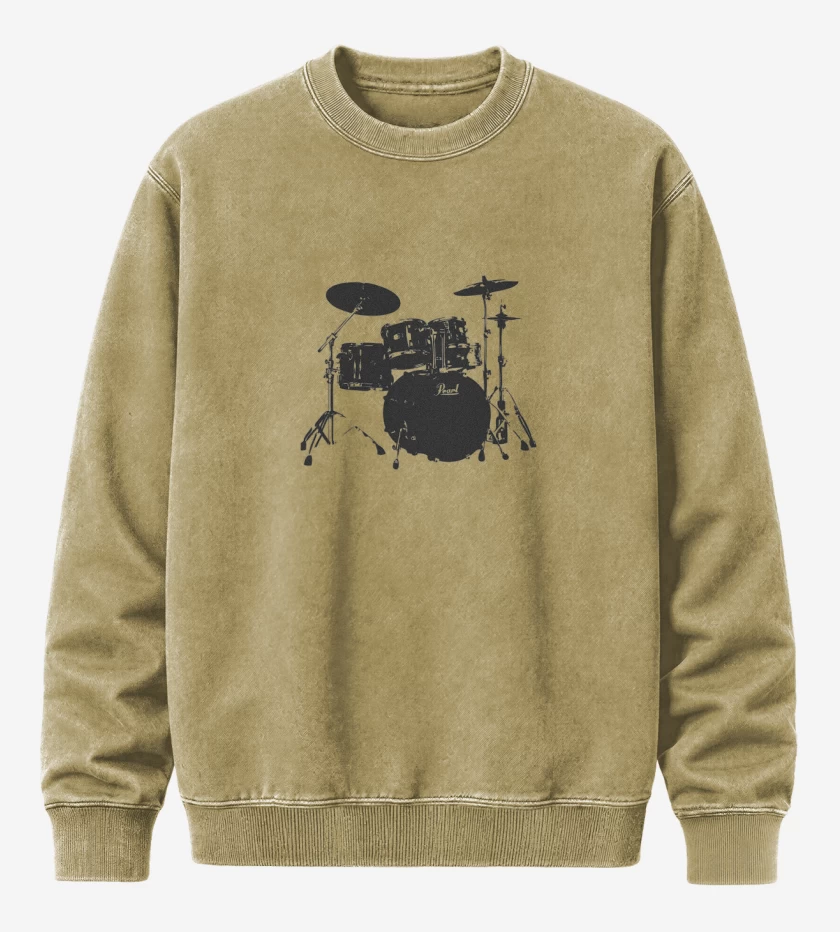 Poleron Polo Acid Wash Beige de Bataca Perla