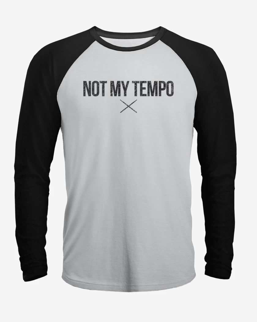 Polera Raglan Blanco / Negro de NOT MY TEMPO