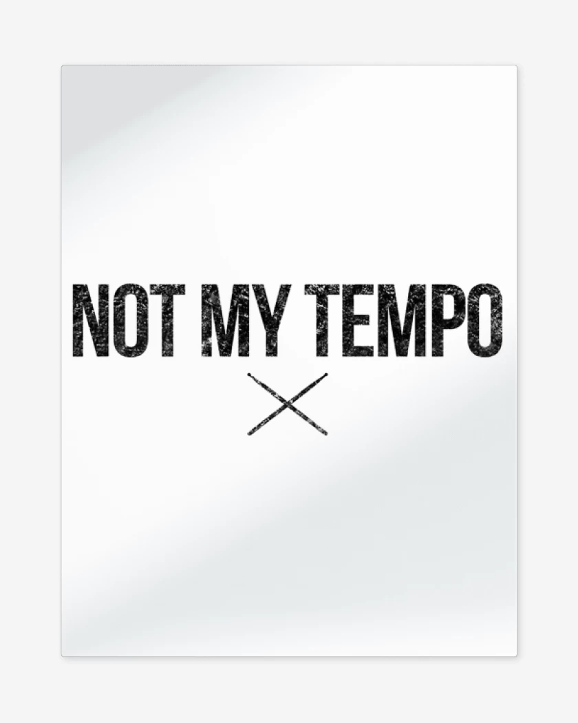 Print metalico Blanco de NOT MY TEMPO