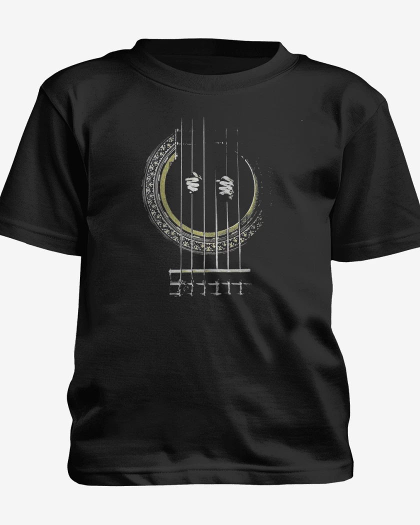 Polera de niño Negro de Guitarra Prision