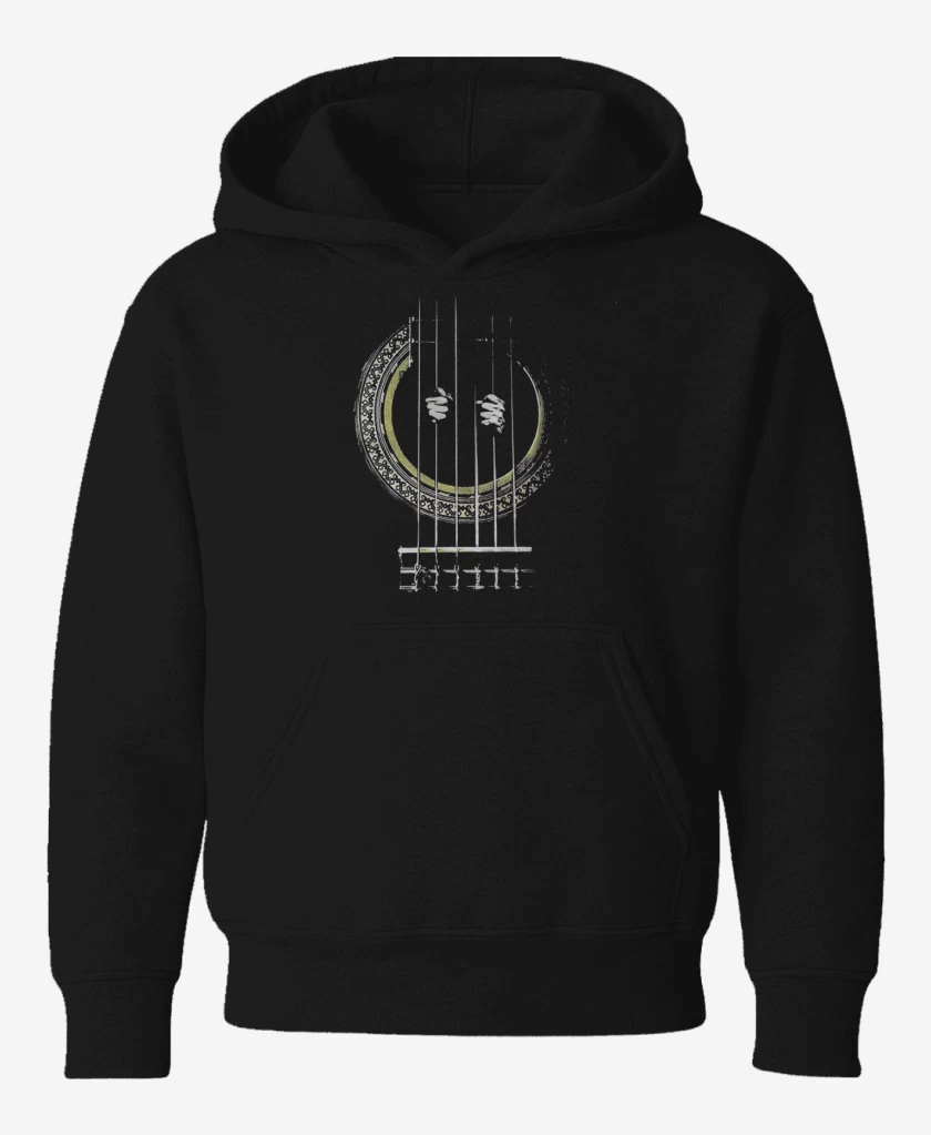 Poleron de niño Negro de Guitarra Prision