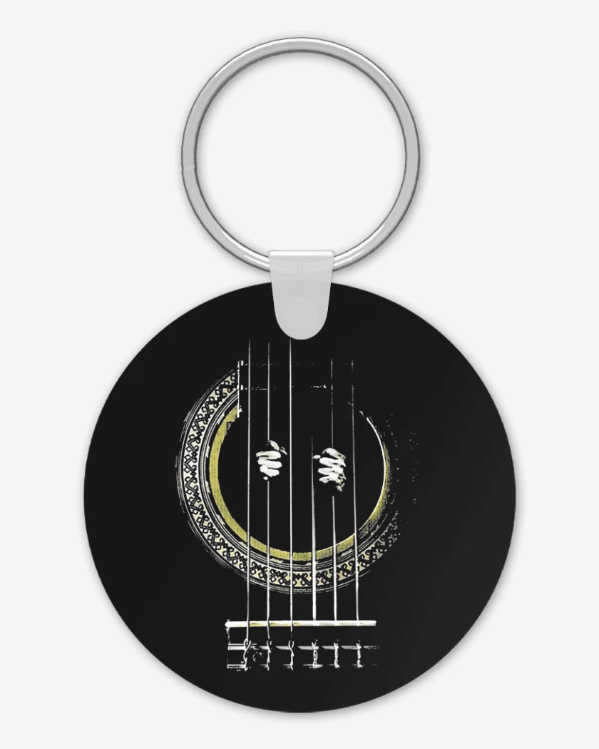 Llavero Negro de Guitarra Prision