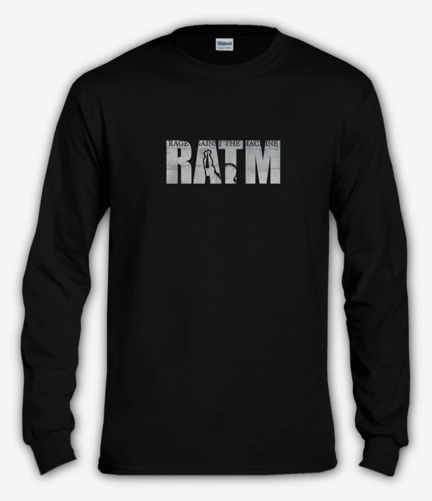 Polera manga larga Negro de RATM 1