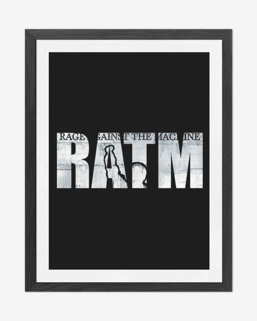 Cuadro decorativo Negro de RATM 1