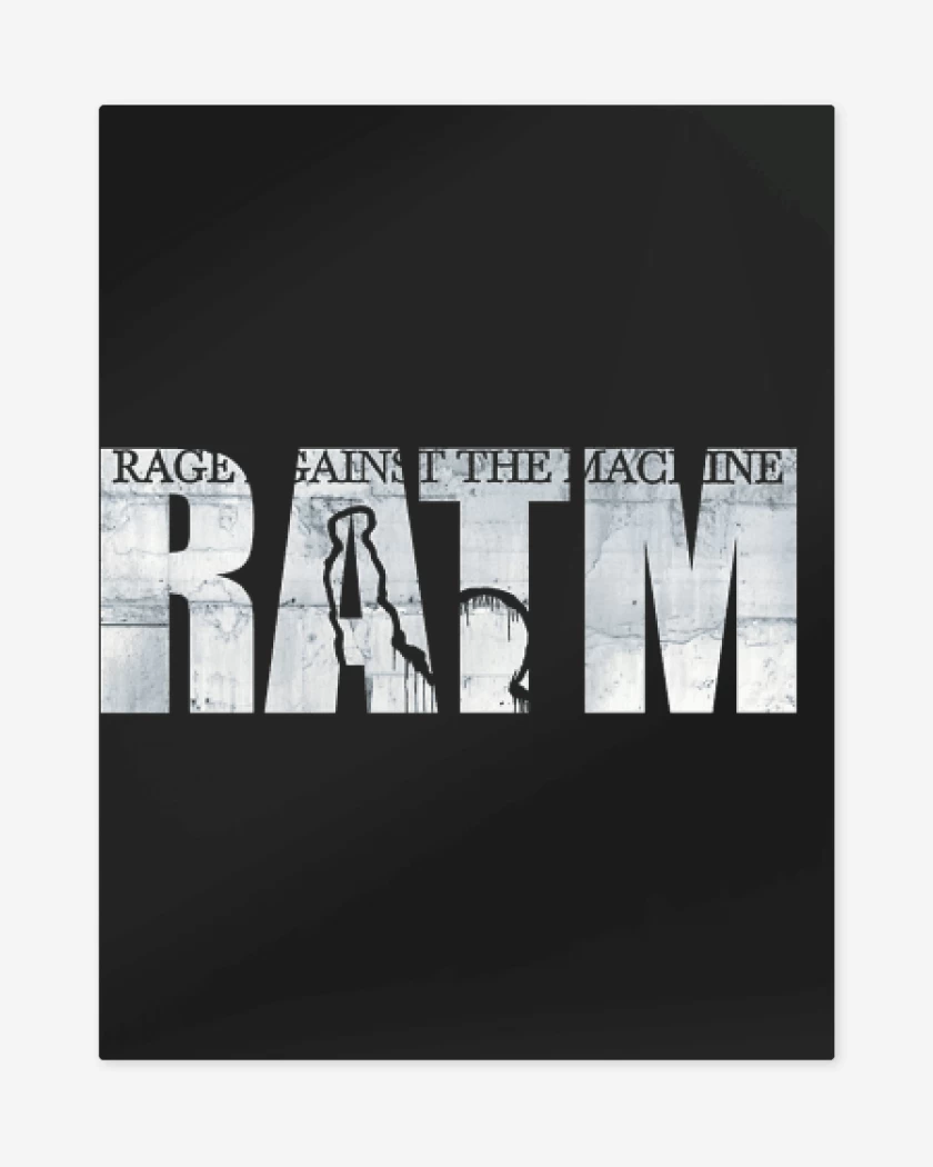 Print metalico Negro de RATM 1