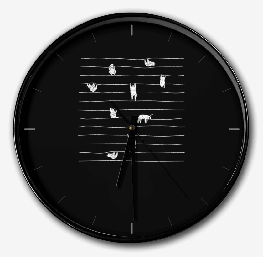 Reloj Negro de Oso Perez 