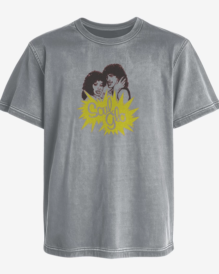 Polera desgastada Gris Melange de Soul Glo 