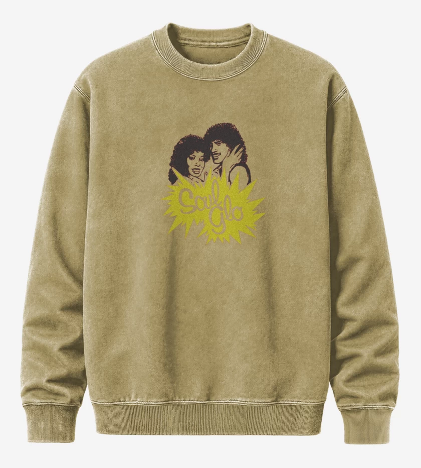 Poleron Polo Acid Wash Beige de Soul Glo 