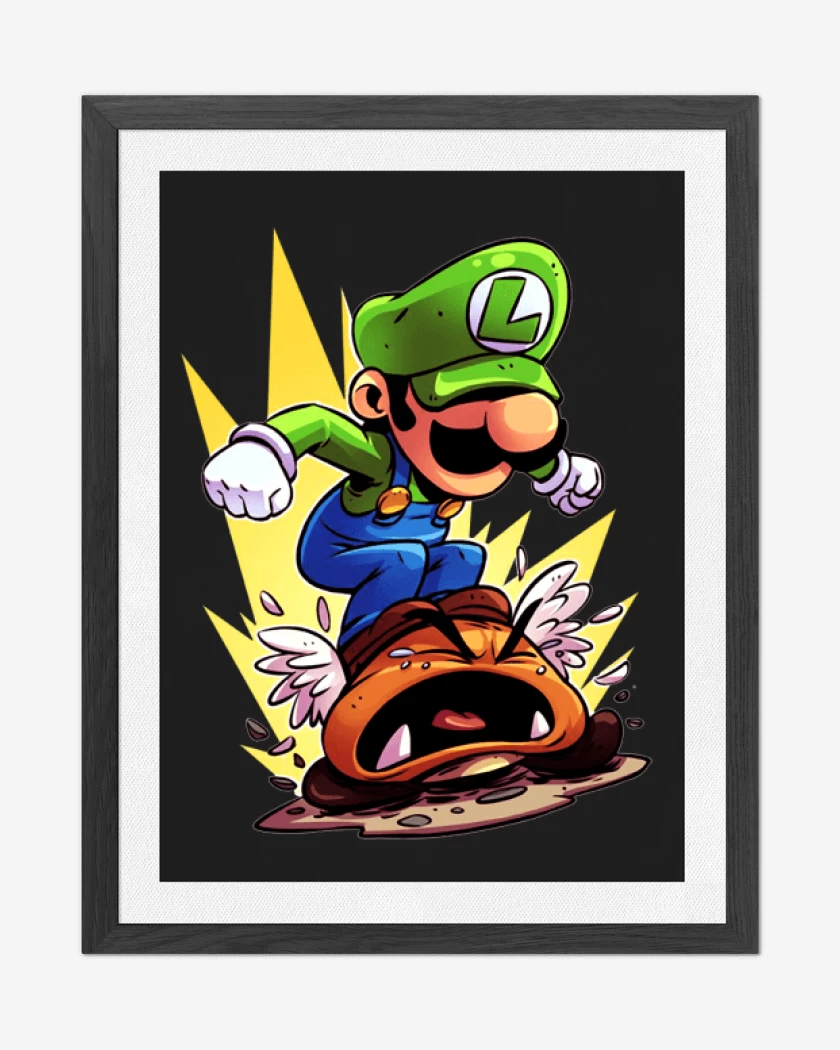 Cuadro decorativo Negro de Luigi destroyer