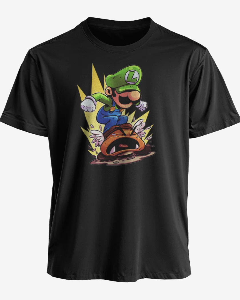 Polera premium Negro de Luigi destroyer