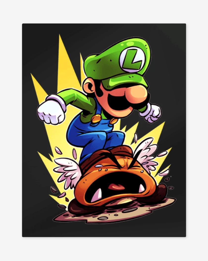 Print metalico Negro de Luigi destroyer