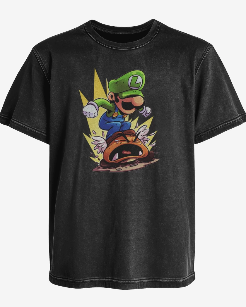 Polera desgastada Luigi destroyer