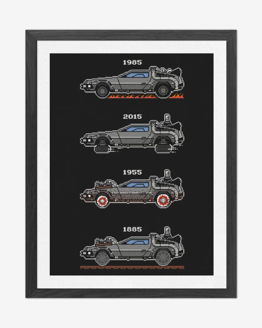 Cuadro decorativo deloreans