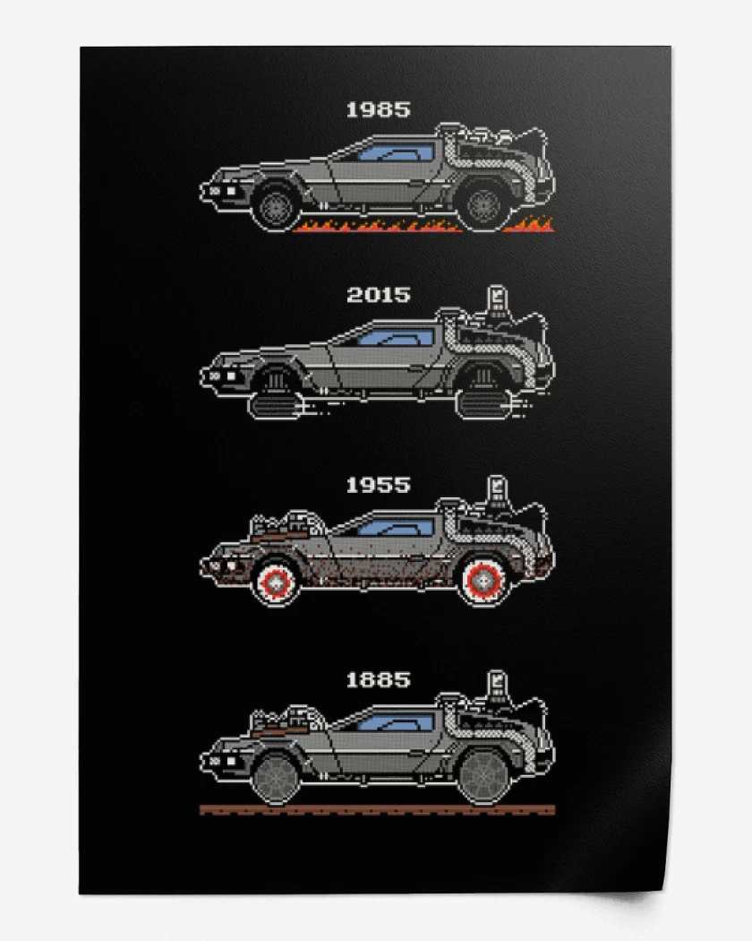 Print deloreans