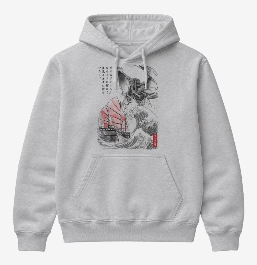 Poleron Canguro básico Gris Melange de godhulhu