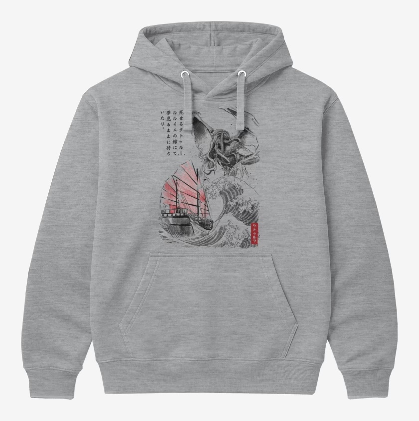 Polerón Canguro Gris Melange de godhulhu