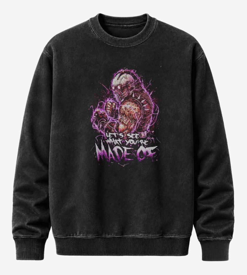 Poleron Polo Acid Wash Negro de Kabal