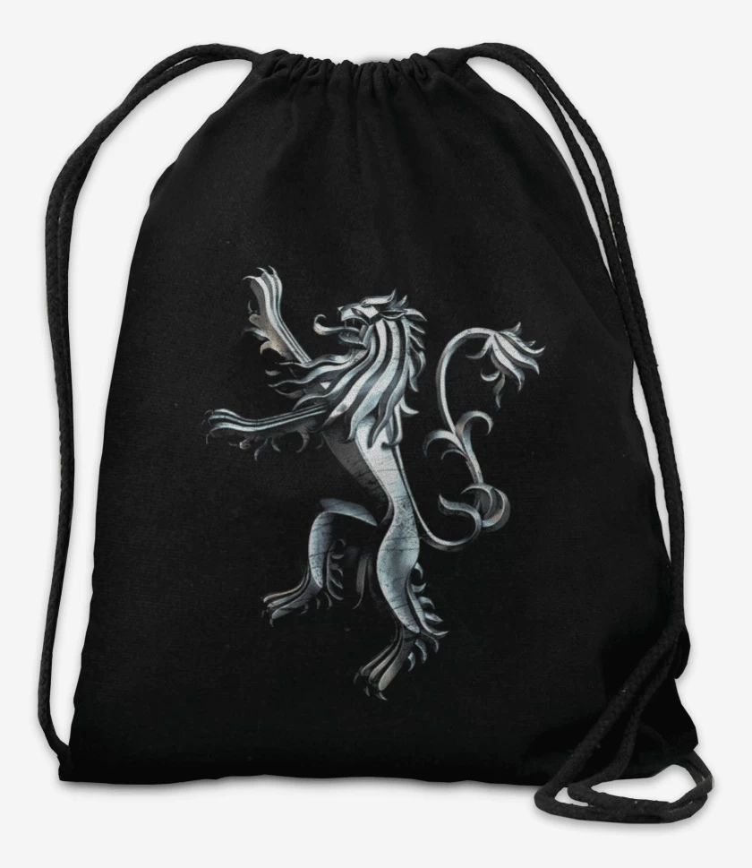 Mochila Negro de leon metalico