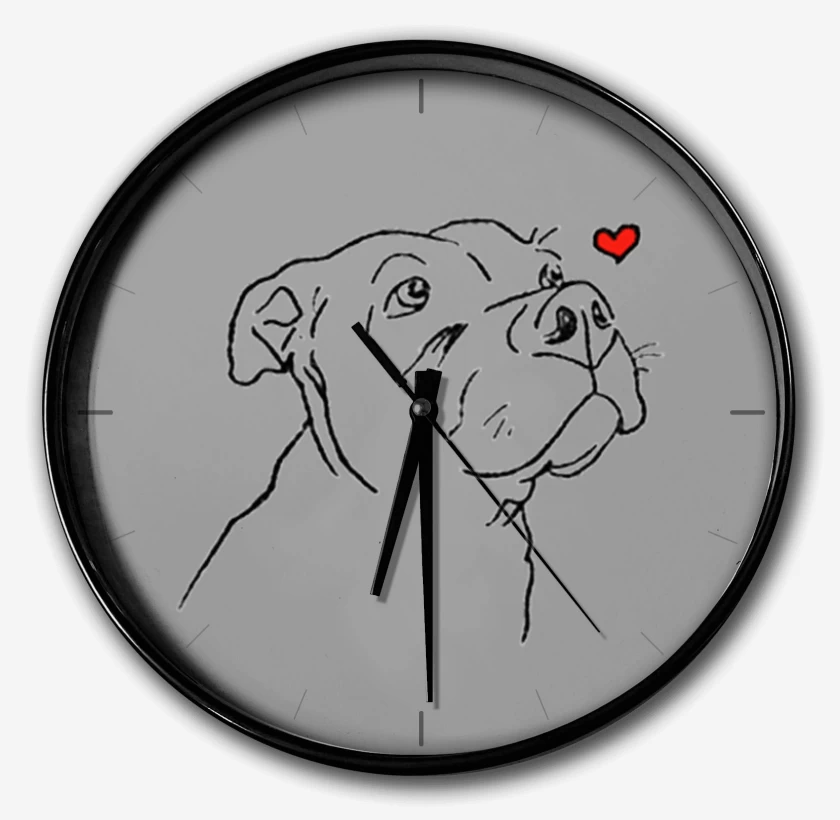Reloj Gris Melange de love pitbull