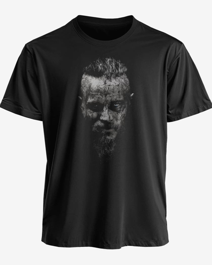 Polera Negro de Ragnar frontal