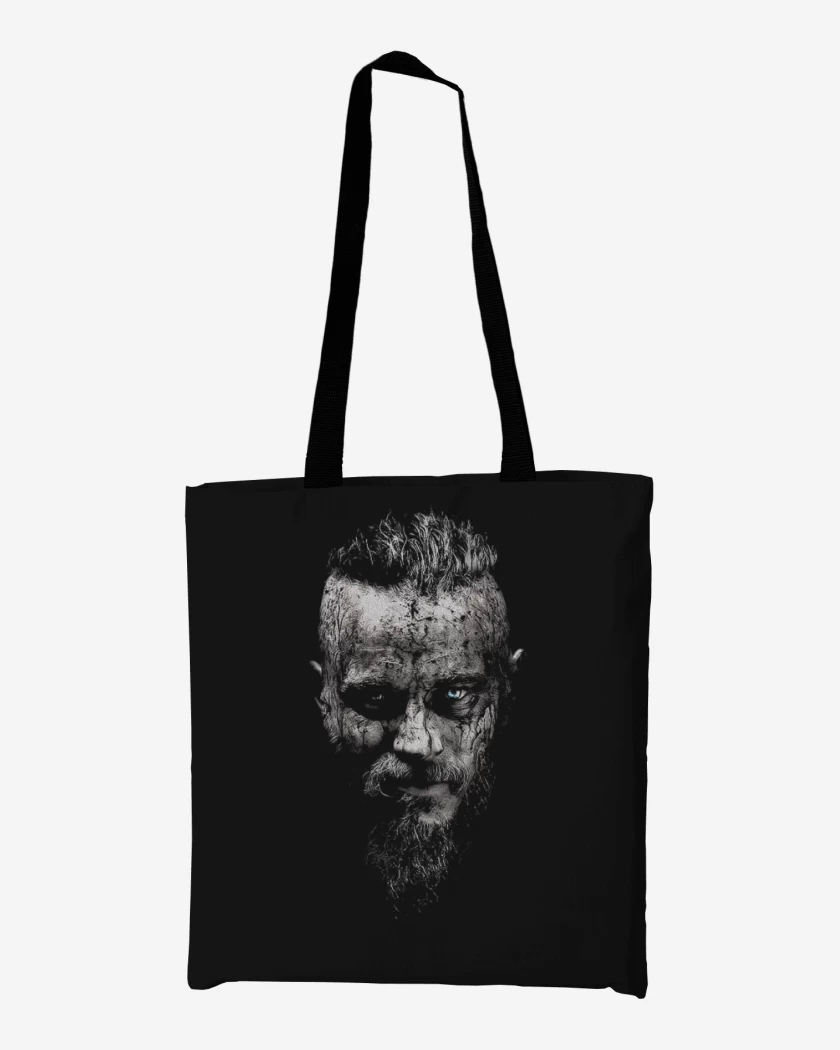 Totebag Negro de Ragnar frontal