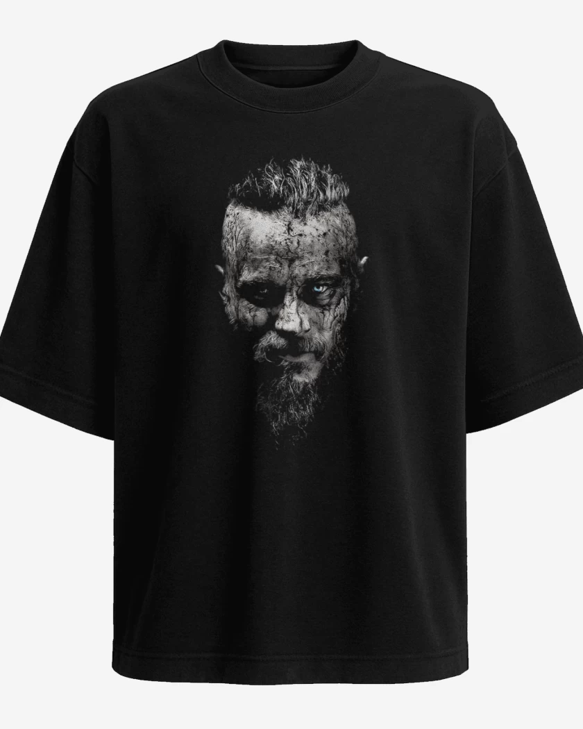 Polera Oversize Negro de Ragnar frontal