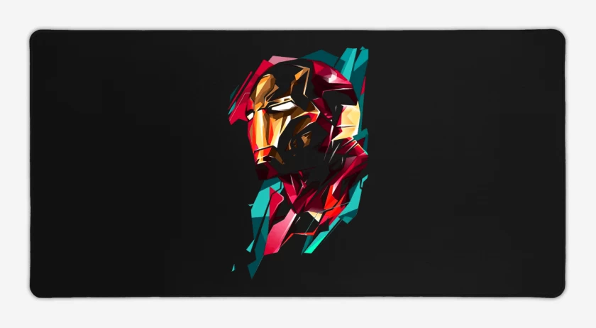 Mouse pad Gamer Negro de Hierro man de perfil