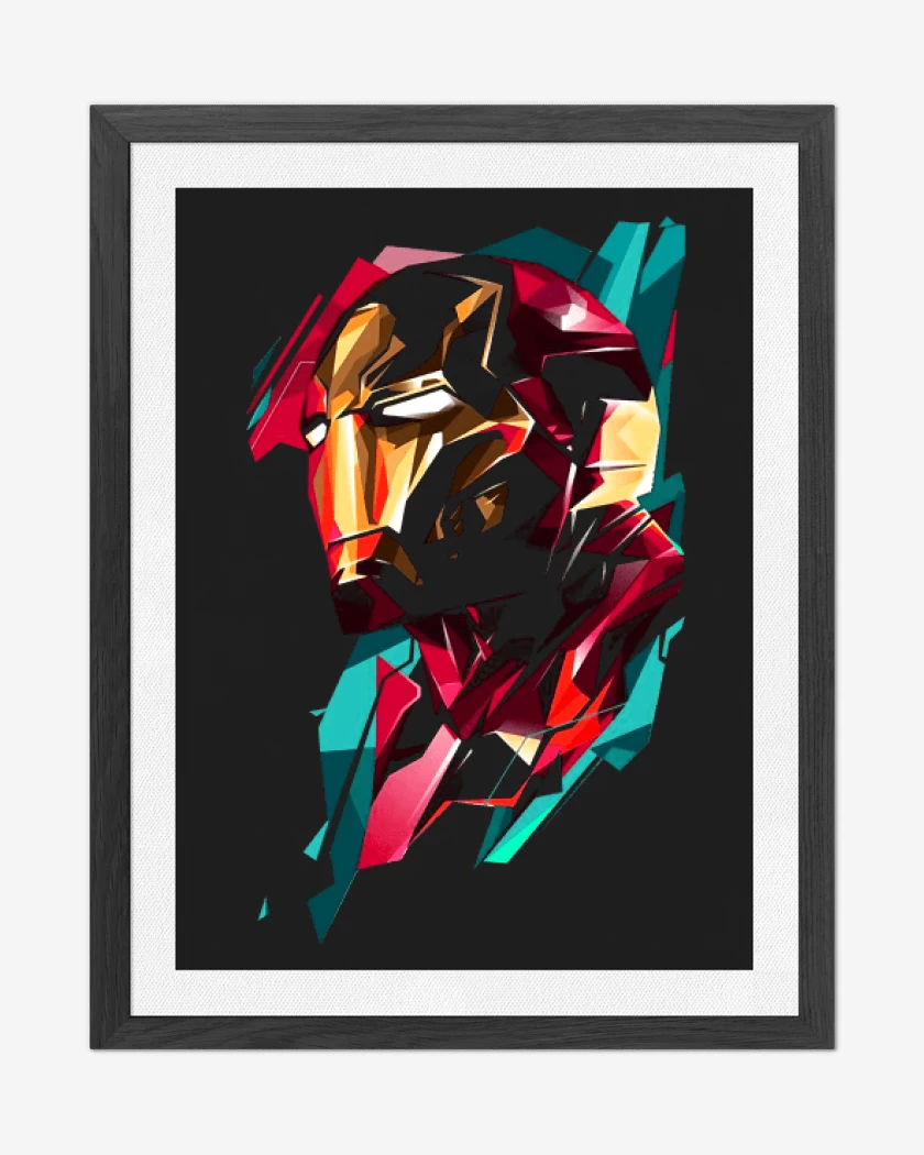 Cuadro decorativo Negro de Hierro man de perfil