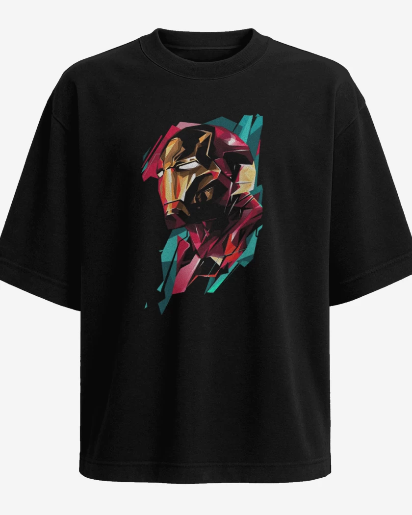 Polera Oversize Hierro man de perfil