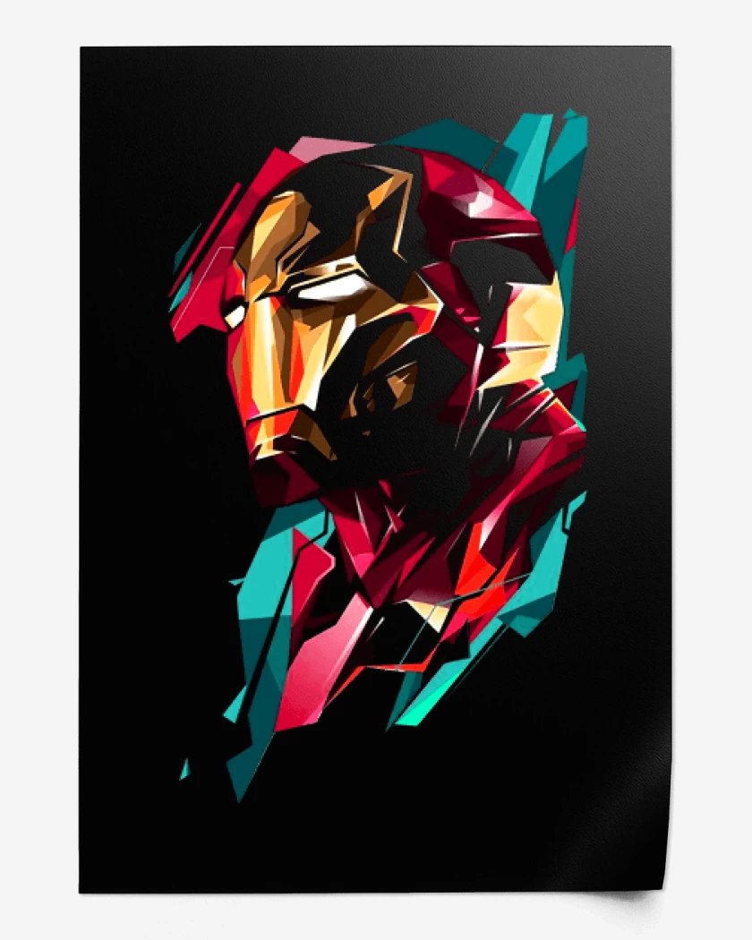 Print Hierro man de perfil