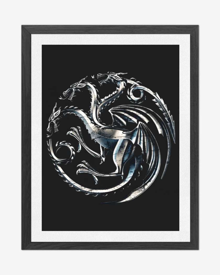 Cuadro decorativo Dragon metalico
