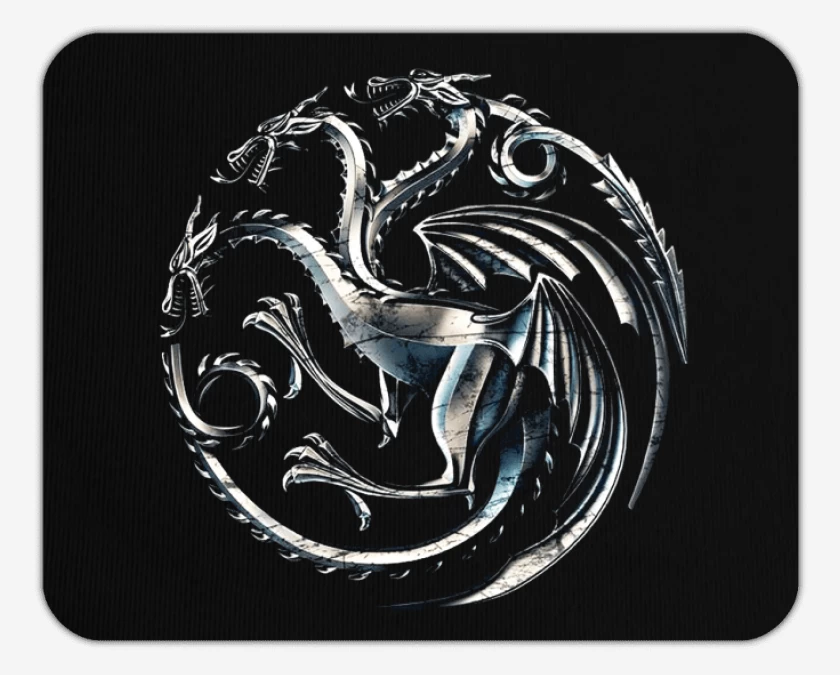 Mousepad Dragon metalico