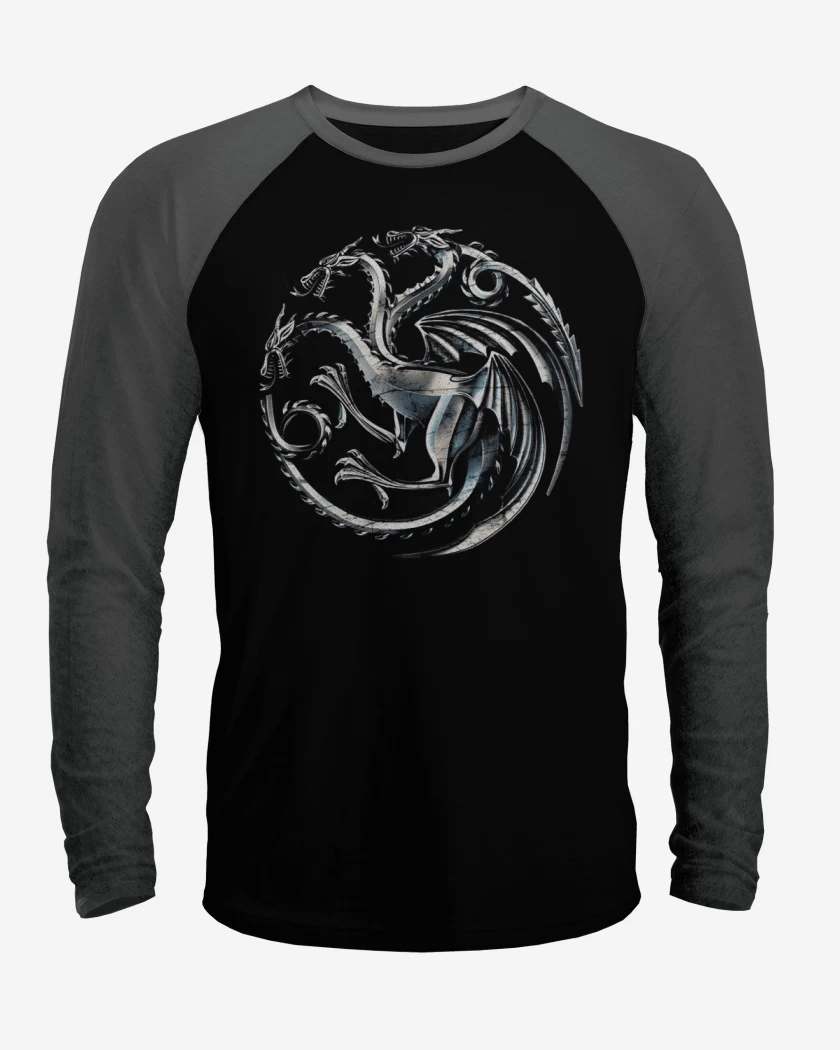 Polera Raglan Dragon metalico