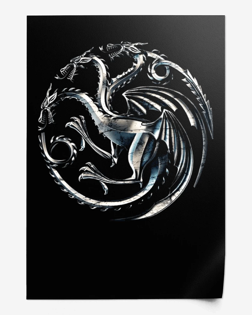 Print Dragon metalico