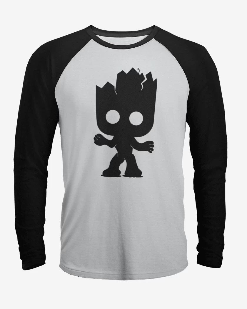Polera Raglan Blanco / Negro de Groot